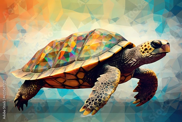 Obraz turtle in the water