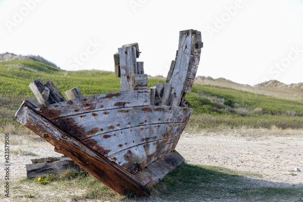 Obraz Old vreck on te shore