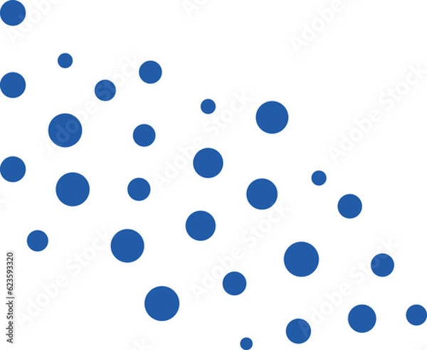 Fototapeta Abstract dots. Abstract cutout shape. 