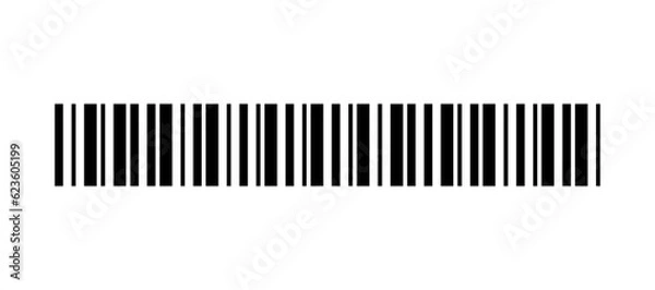 Obraz Vector long barcode illustration.