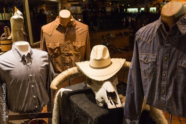 Obraz Cowboy clothes shop