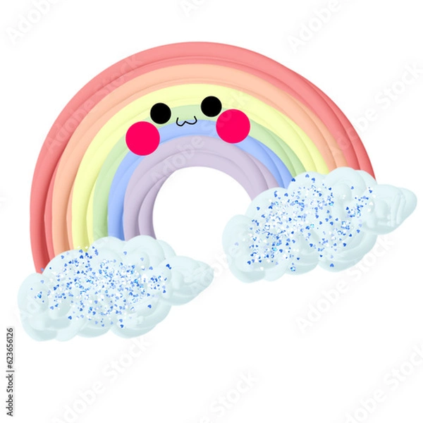 Obraz rainbow and clouds