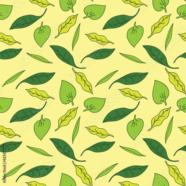 Obraz seamless pattern with leaves