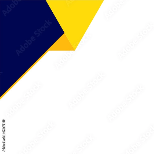 Obraz Corner Geometric Blue Yellow