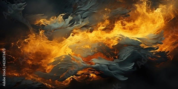 Obraz Abstract Illustration Background. Generative AI