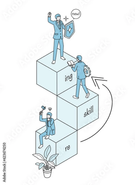 Obraz リスキリング