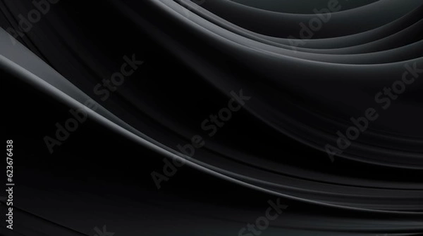Obraz Abstract Black Background. Generative AI