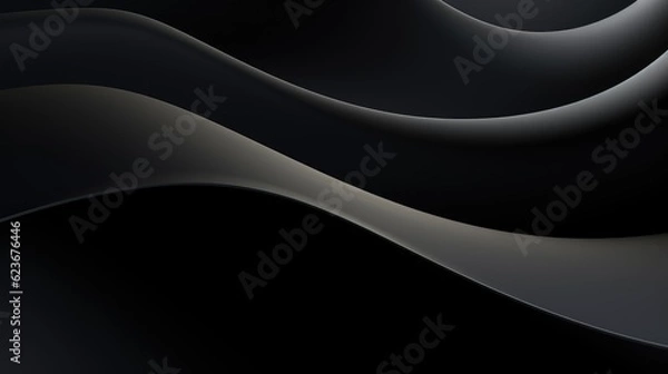 Obraz Abstract Black Background. Generative AI