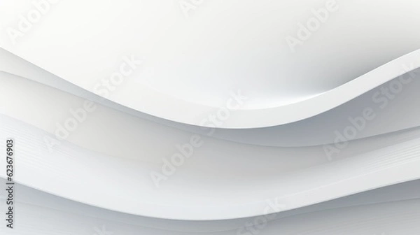 Obraz Abstract White Background. Generative AI