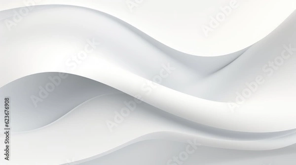 Obraz Abstract White Background. Generative AI