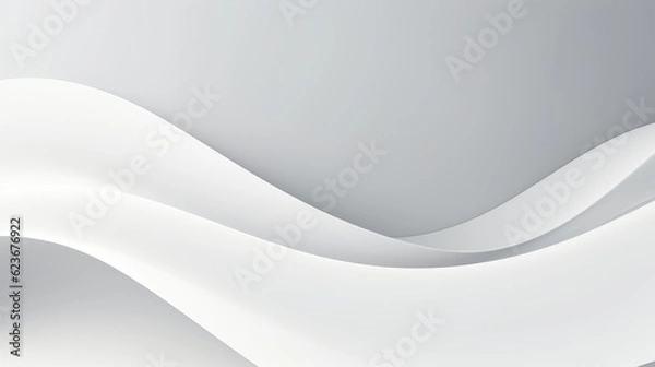 Obraz Abstract White Background. Generative AI