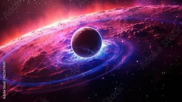 Obraz Outer Space Background, Space Wallpaper. Generative AI