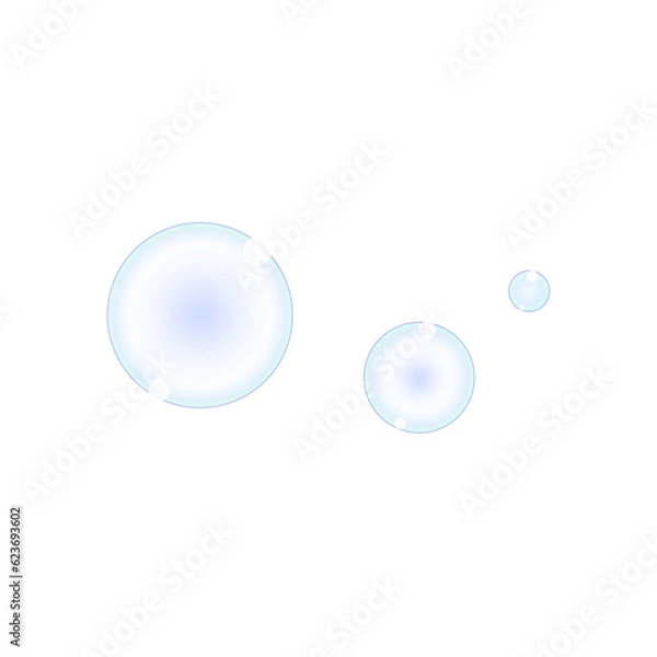 Obraz 美しい青色のバブル