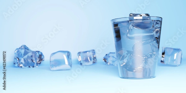 Obraz ice ice water header image drinks 3dcg