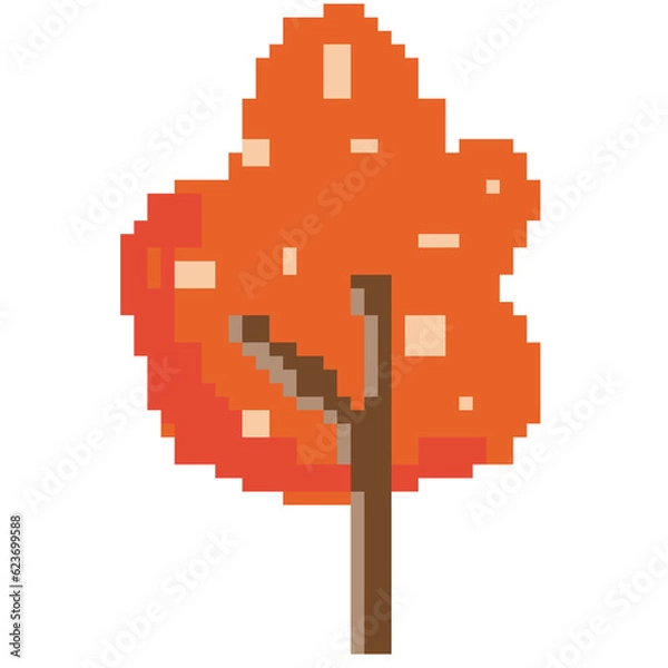 Obraz Pixel tree art