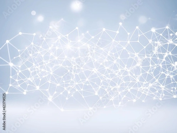 Fototapeta Germs virus bacteria molecule bubble structure hi tech background cosmetic mockup science lab illustration art generative ai