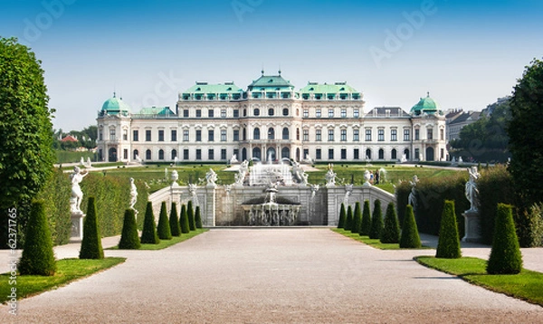 Fototapeta Słynny Schloss Belvedere w Wiedniu, Austria