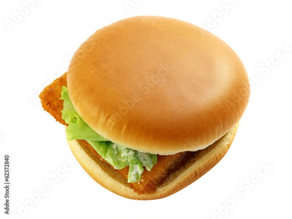 Obraz Burger with fish