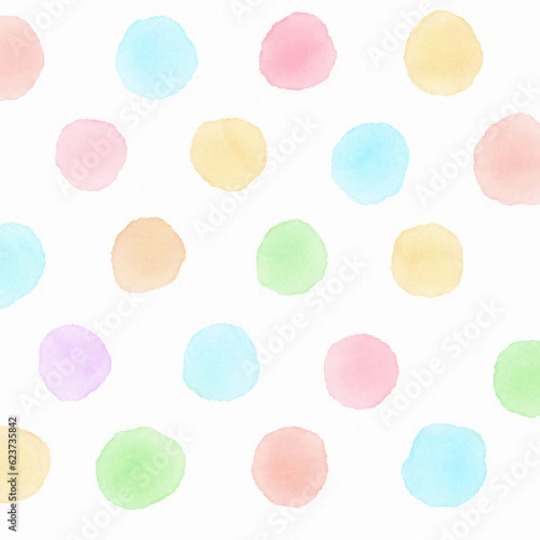 Obraz Background texture cute polka dots pattern pastel
