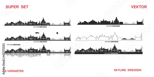 Obraz Skyline Dresden Sachsen