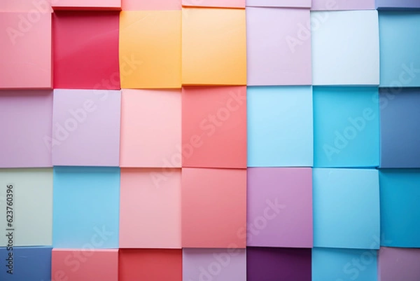 Fototapeta Abstract background. Multicolored squares.