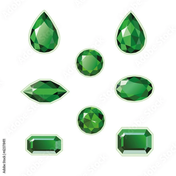Obraz Zestaw szmaragdów