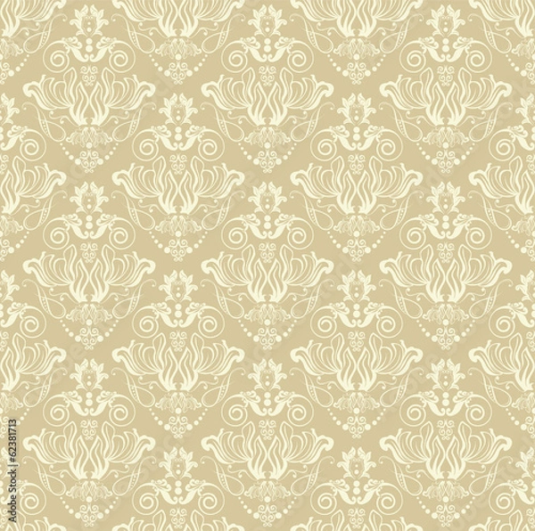 Fototapeta damask seamless pattern