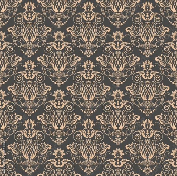 Fototapeta damask seamless pattern