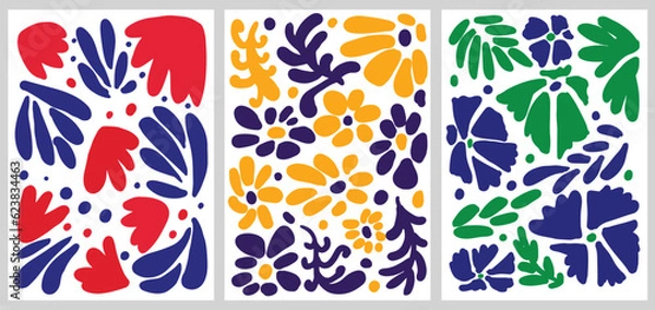 Obraz Abstract art background design with floral elements. Vector EPS10