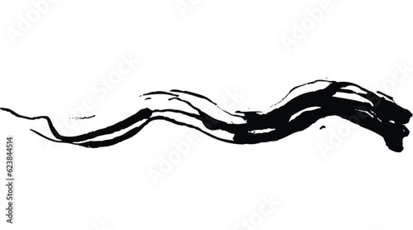 Fototapeta brushstroke of artists, splash ink vector, abstract art