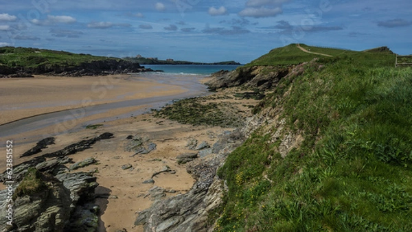 Fototapeta Looking Down Porth Beach