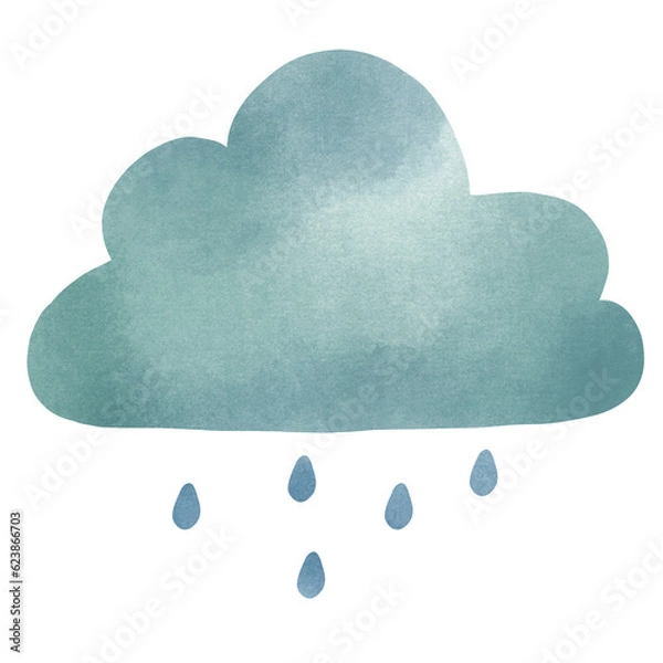 Fototapeta cloud and rain