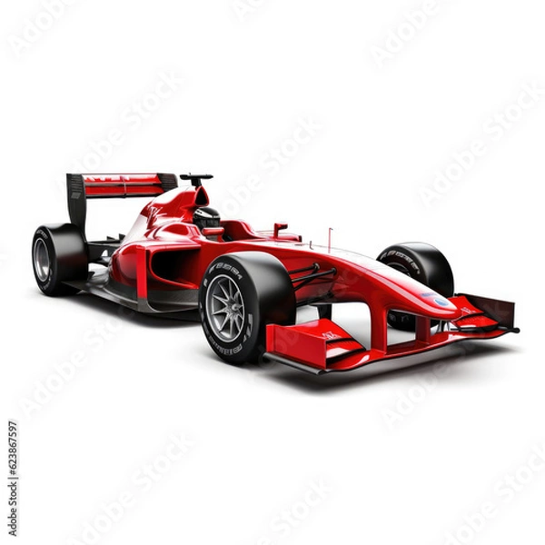 Fototapeta red racing car