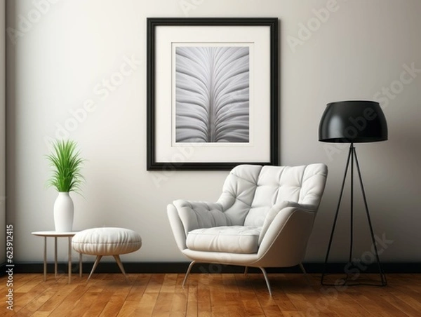 Fototapeta Simulated AI-Generated Wall Art Mockup