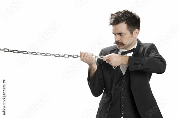 Obraz chain pulling executive