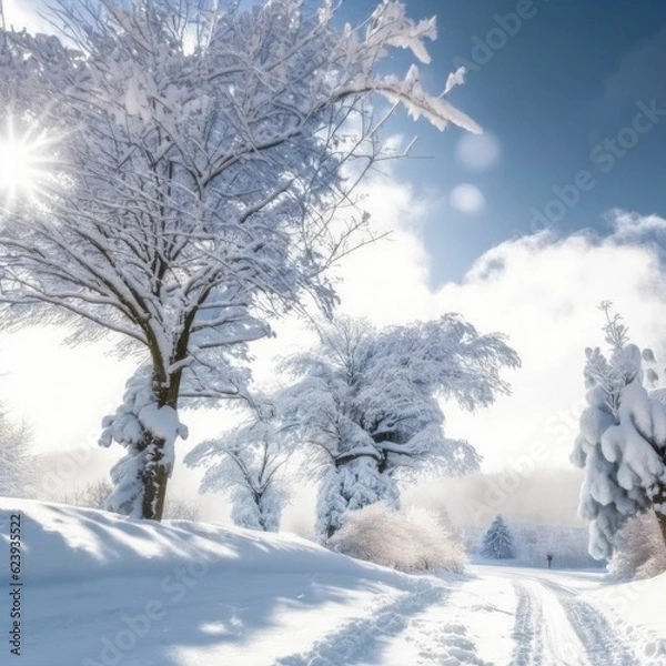 Fototapeta forest landscape