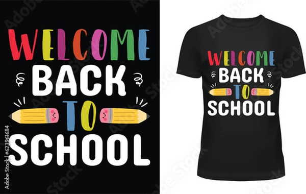 Obraz welcome back to school t-shirt