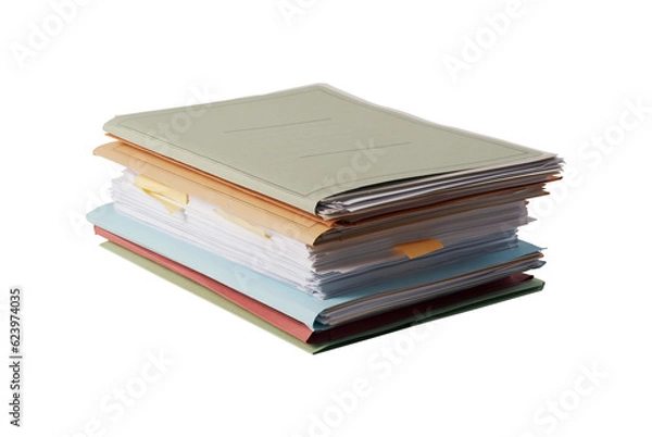 Fototapeta Pile of paperwork and files