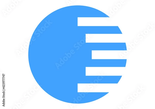 Fototapeta A Simple Circle Illustration. a circle can be defined as a closed shape