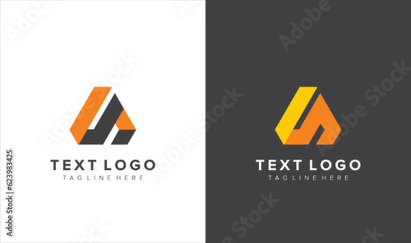 Fototapeta logo design vector with flat design style