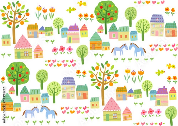 Obraz Wzór sprężyny 01