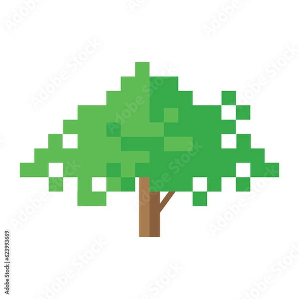 Obraz nature pixel art
