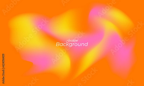 Fototapeta Abstract Vibrant Gradient background. Saturated Colors Smears.