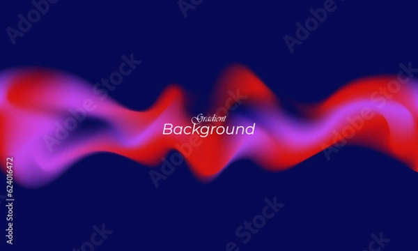 Fototapeta Abstract Vibrant Gradient background. Saturated Colors Smears.