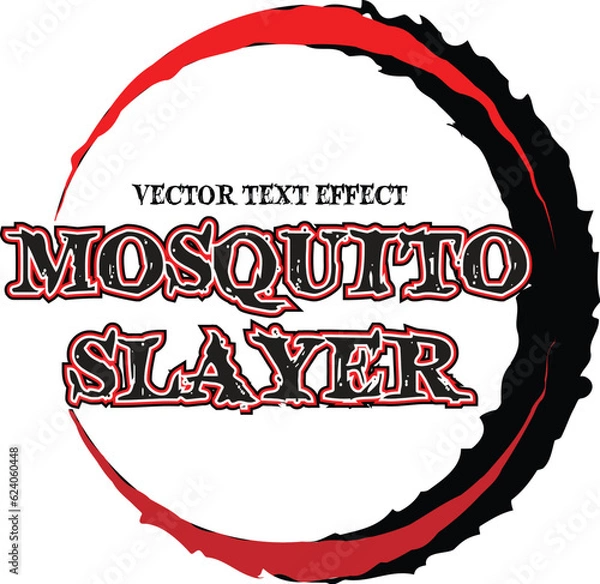 Obraz Vector Text Effect Anime Style