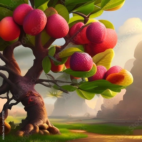 Fototapeta Guava tree in a park