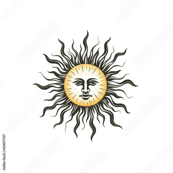 Obraz sun logo, tattoo idea