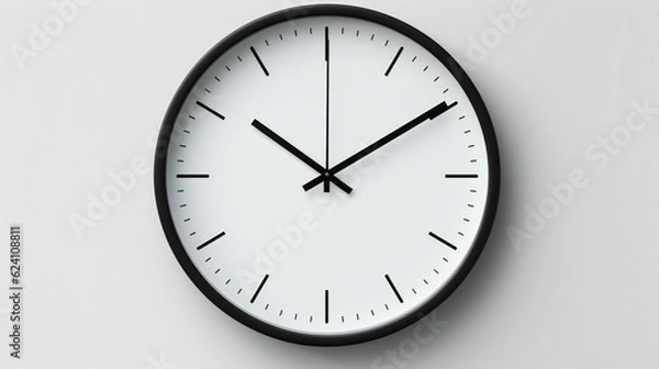 Obraz wall clock isolated on white
