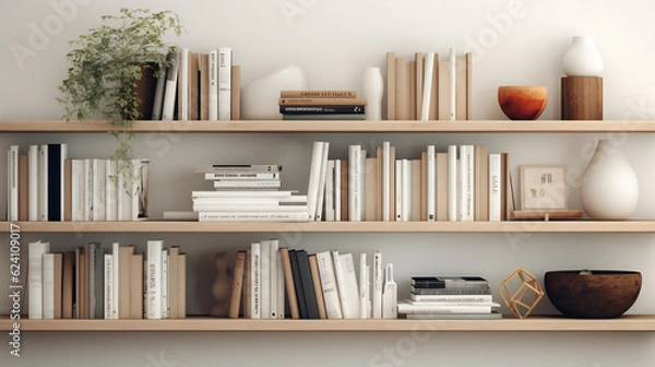 Obraz books in the library