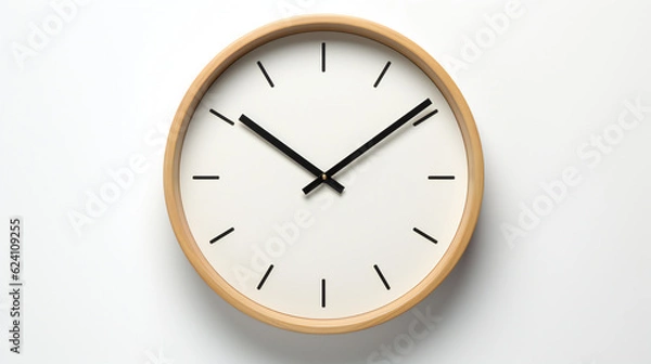 Fototapeta wall clock isolated on white